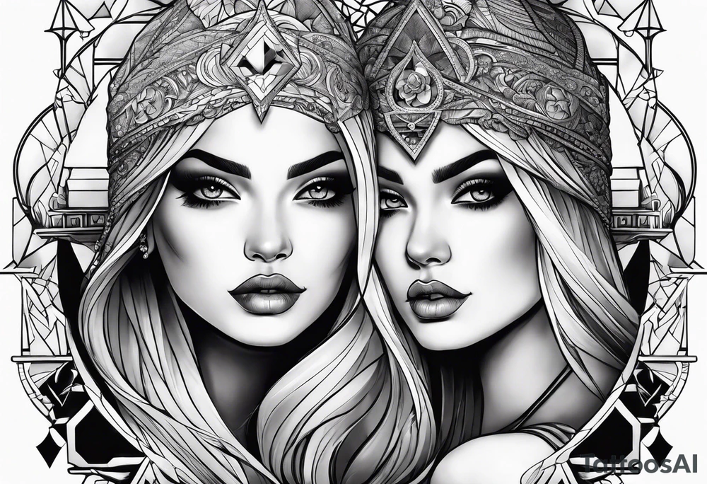 Killing souls to two girls tattoo idea
