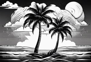 Clouds
Palm Tree
Beach tattoo idea