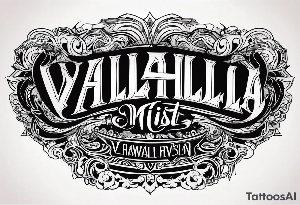 Valhalla mist tattoo idea