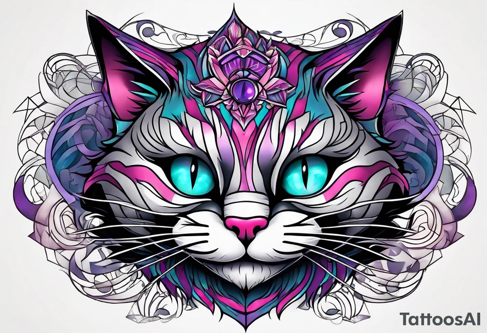 Cheshire Cat tattoo idea
