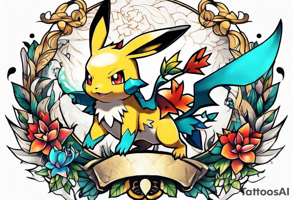pokemon tattoo design tattoo idea