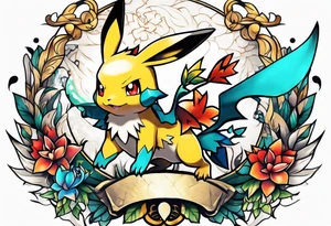 pokemon tattoo design tattoo idea