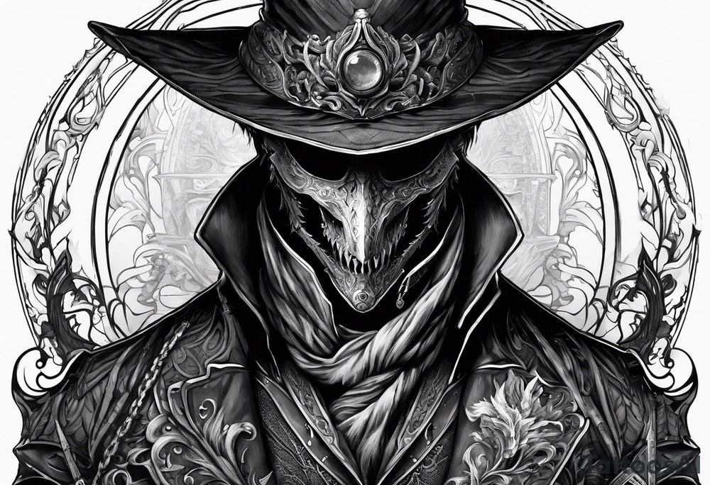 Bloodborne hunter tattoo idea