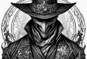 Bloodborne hunter tattoo idea