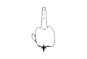 finger tattoo on the finger tattoo idea