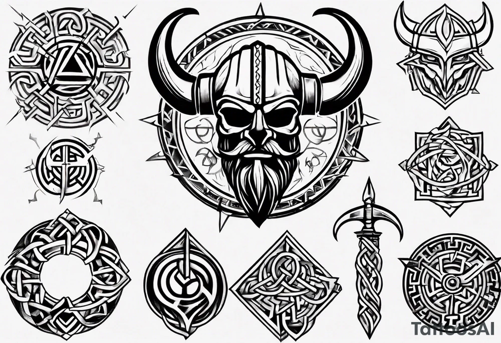 Viking symbol l tattoo idea