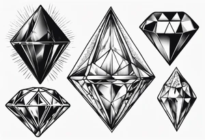 diamond dripping tattoo idea