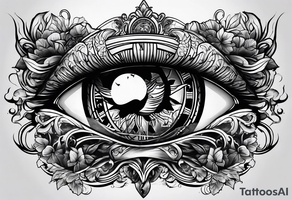 No need to run after the time tattoo idea