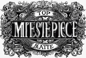 "Cheers Mate" text black and grey ink armband, intricate, artistic +abstract +grey Cancer Ribbon tattoo idea