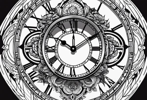 1-6-99 with a clock with armariyaun richardson tattoo idea