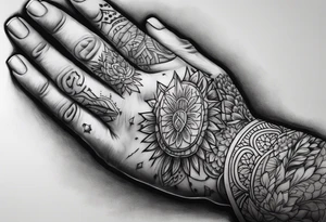 PRAYING HAND tattoo idea