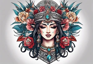 Ancient sumarian tattoo idea