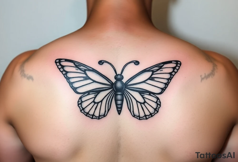 aries sign turned into a butterfly with terri and justo incorporated tattoo idea