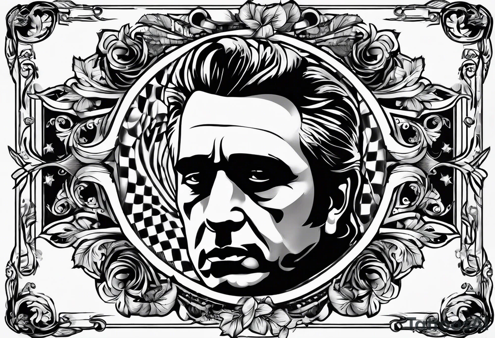 Western playing card tattoo tattoo idea