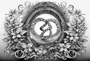 DNA helix made from root.
add leaf tattoo idea