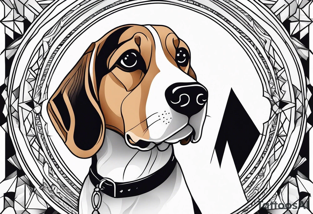 Beagle tattoo idea