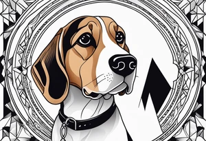 Beagle tattoo idea