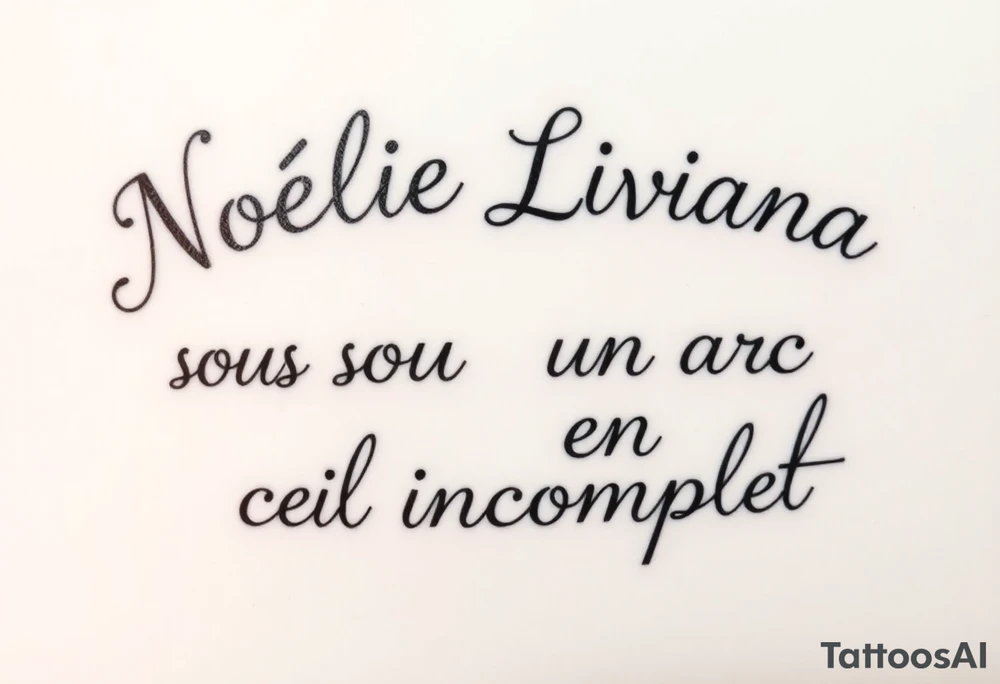 Noélie
Liviana
Luna
sous un arc en ciel incomplet tattoo idea