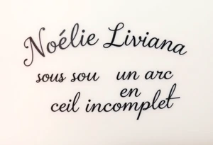 Noélie
Liviana
Luna
sous un arc en ciel incomplet tattoo idea