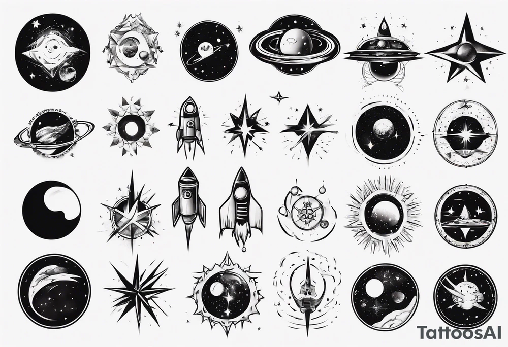 Space tattoo idea