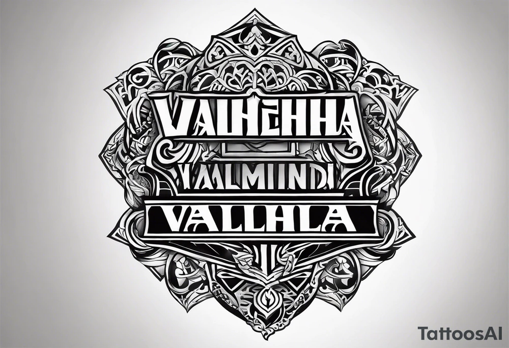 Valhalla tattoo idea