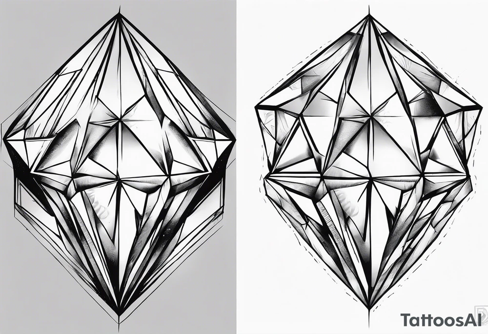 A diamond tattoo idea