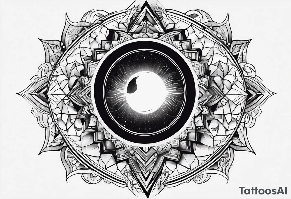 black hole tattoo idea