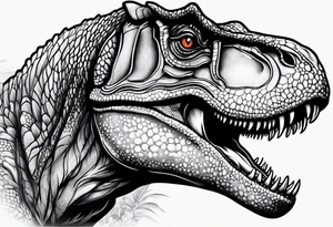 t rex head tattoo idea