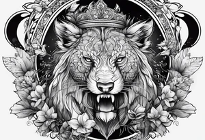 ok change characters with animals tattoo idea