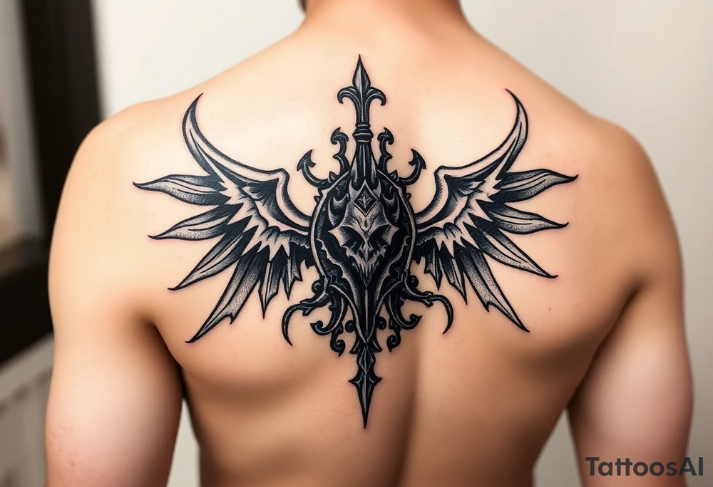 Gothic french tattoo idea