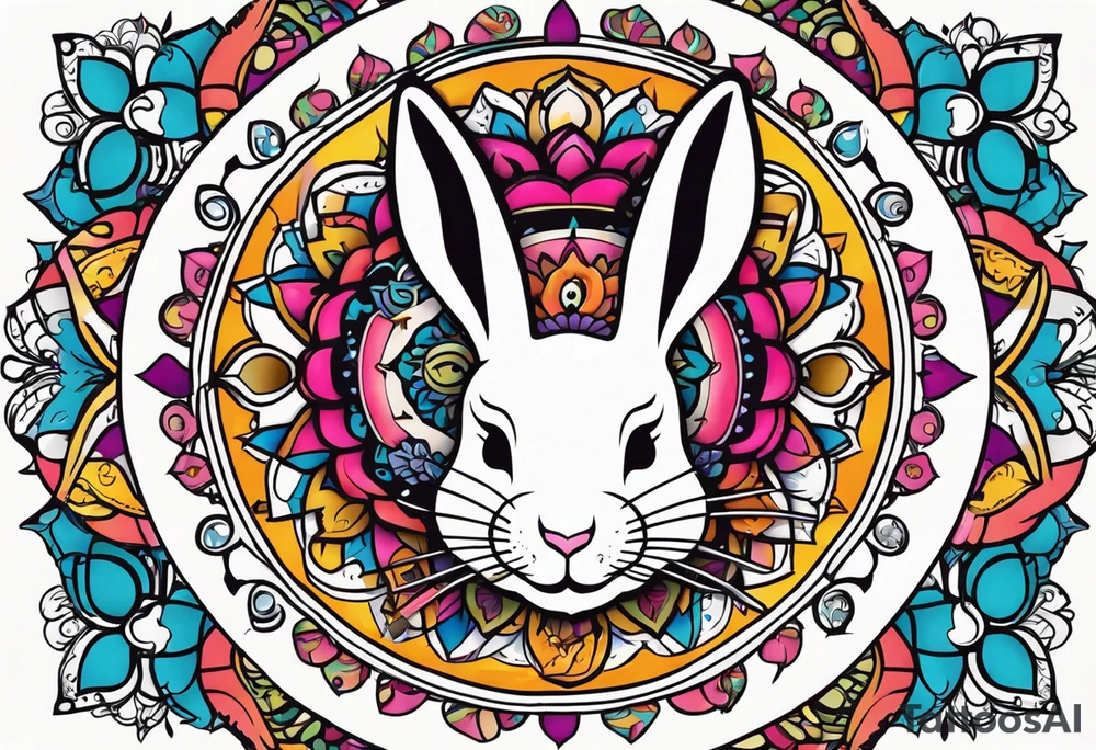 wonderland  dead 
rabbit mandalas tattoo idea