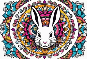 wonderland  dead 
rabbit mandalas tattoo idea