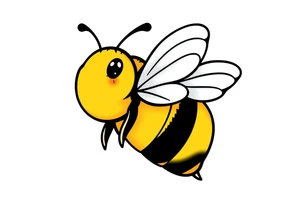 Cartoon bee tattoo idea