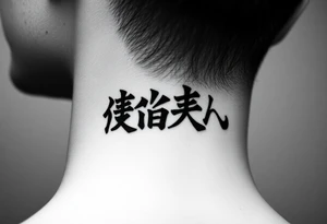 Japan words tattoo idea