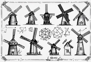 The mathematical dutch windmill graph from graph theory that is cute tattoo idea