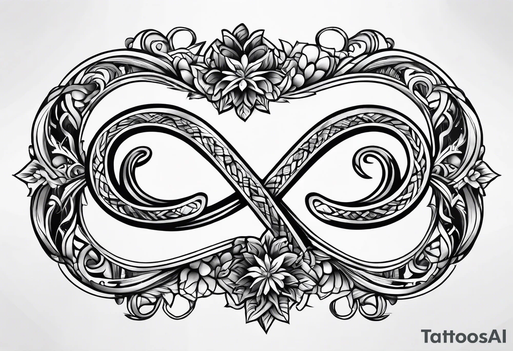 Infinity sign for spouse tattoo idea