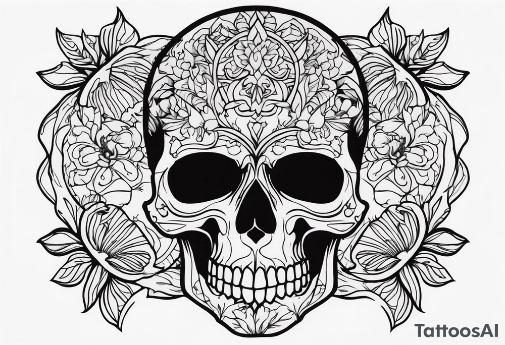 Skull tattoo idea