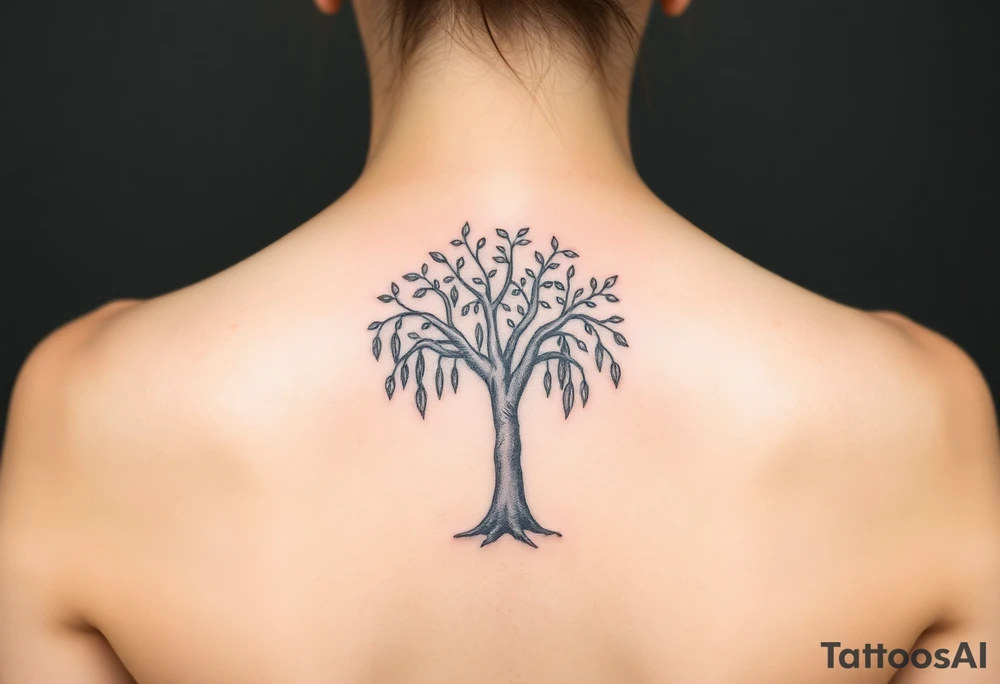 Wheepimg willow tree tattoo idea