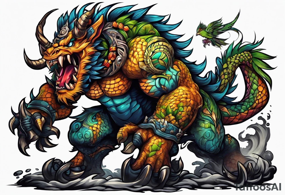 Monster tattoo idea