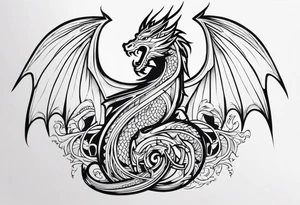 Valhalla dragon tattoo idea