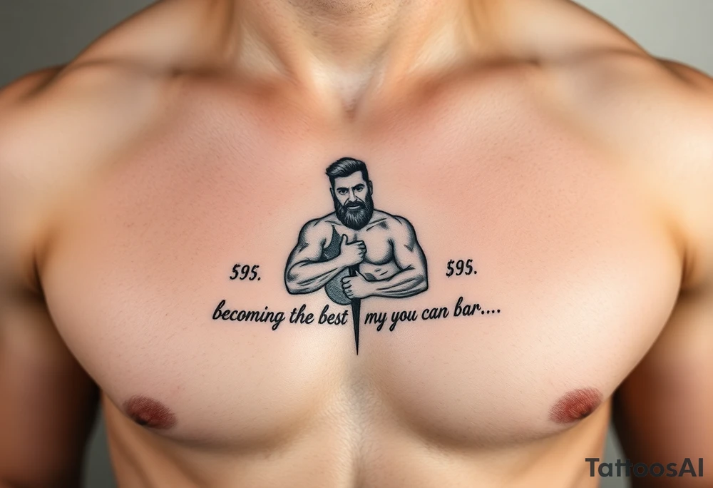 becoming the best man you can be, maturing, growth, be confident, being humble tattoo idea