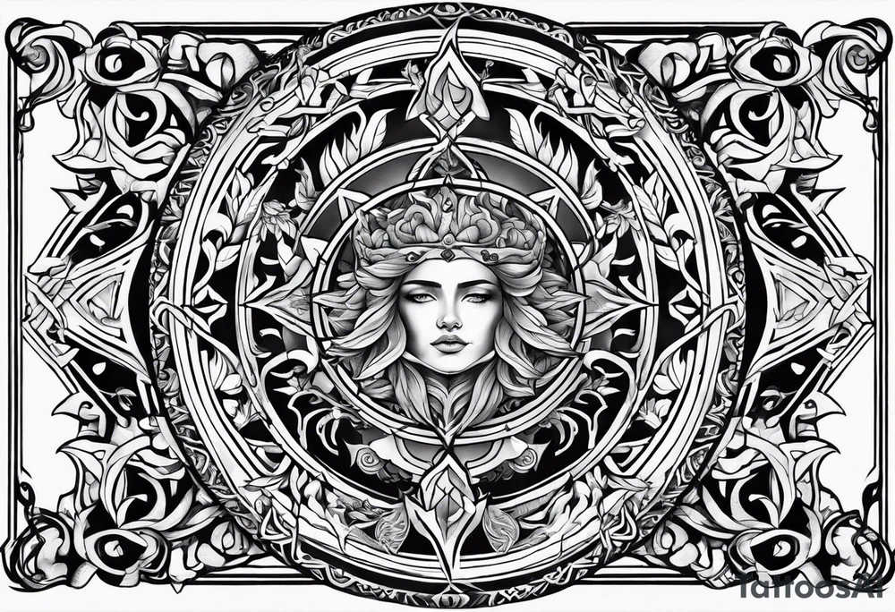 Pagan style tattoo tattoo idea