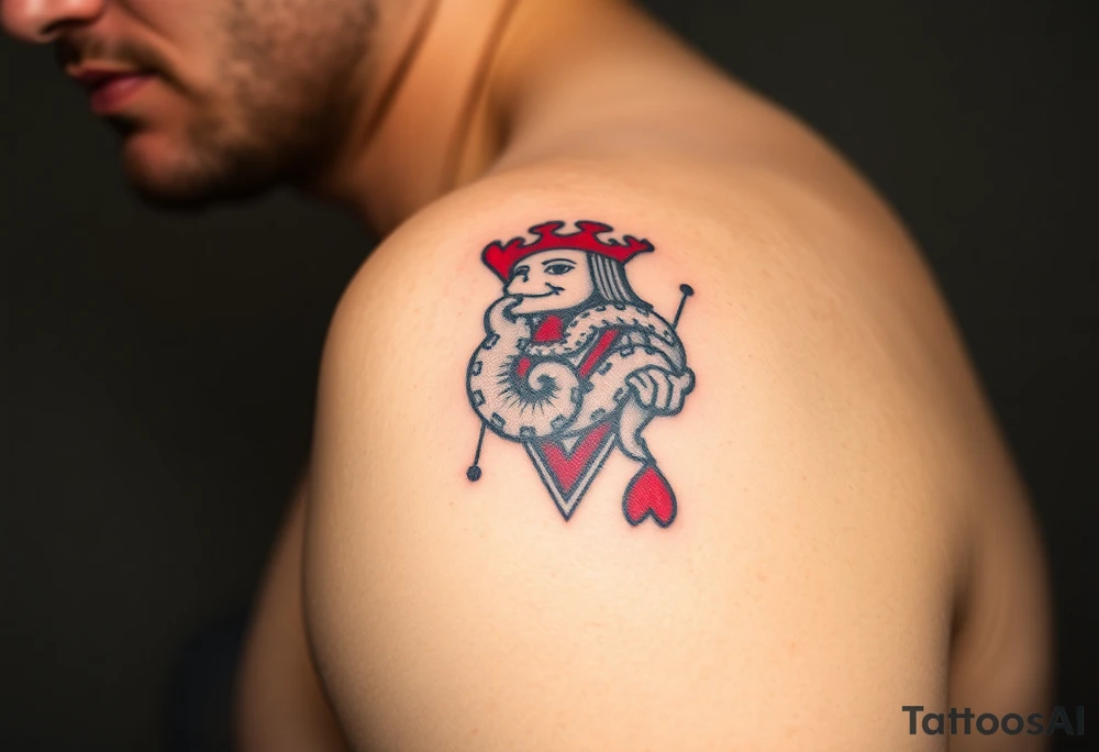 king of hearts tattoo idea