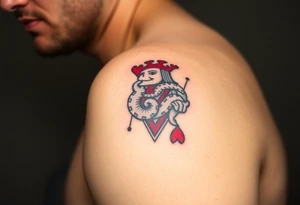 king of hearts tattoo idea