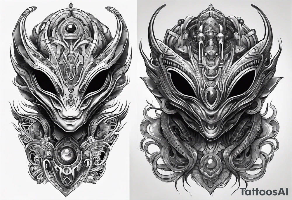 Otherworldly Alien tattoo idea