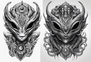 Otherworldly Alien tattoo idea