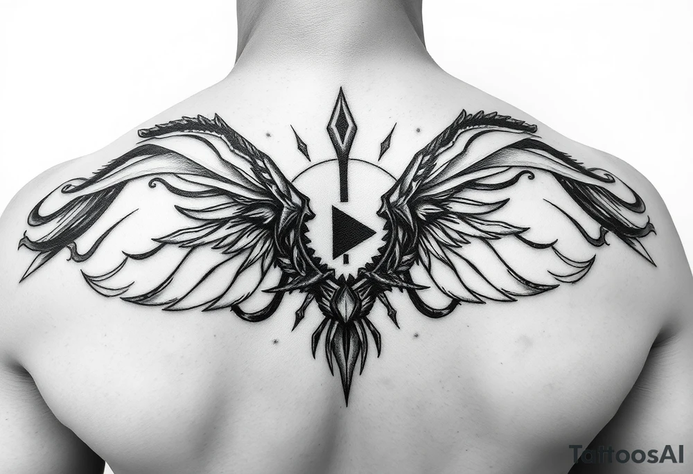 play, pause, stop rewind, mental awareness, make it small and compact tattoo idea