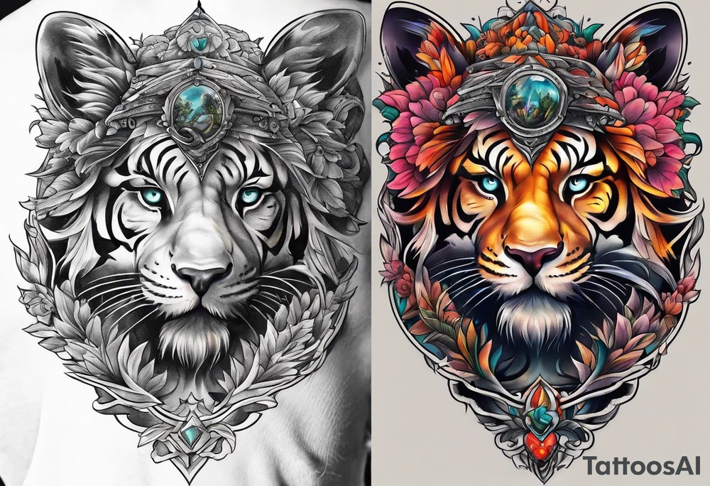 Outdoors sleeve tattoo idea