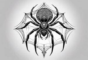 Minimalistic spider tattoo idea