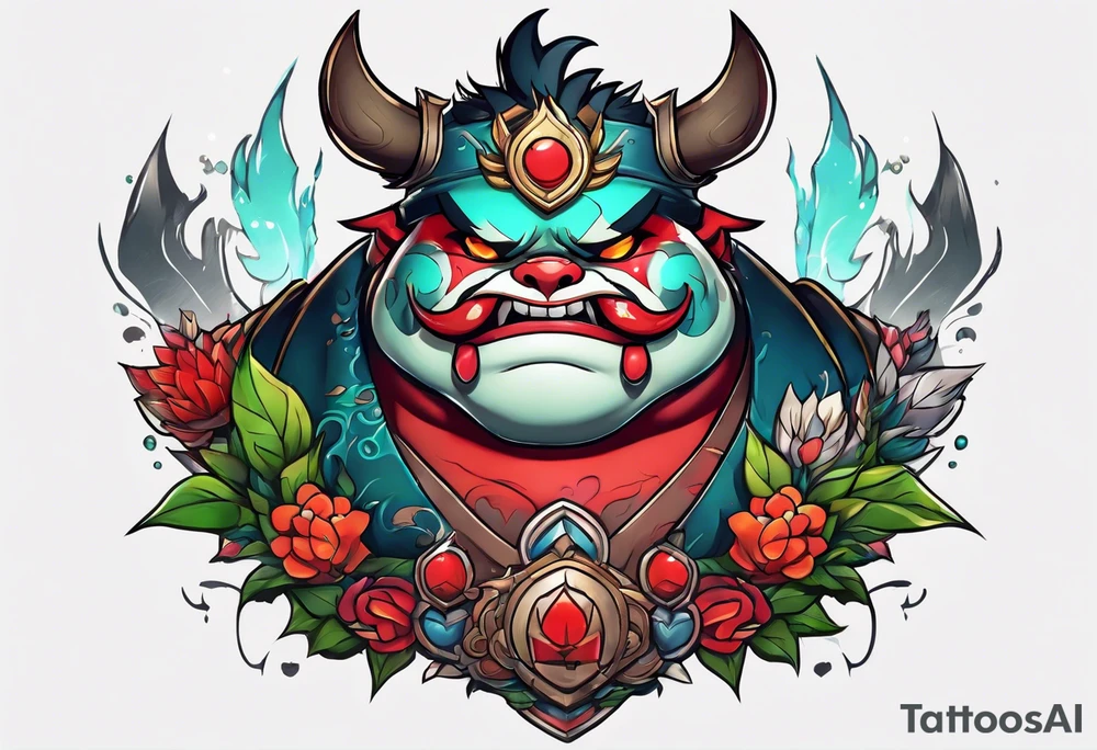 pudge in dota 2 tattoo idea